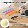 Qianyu 3 Pack Kid-Friendly Stylus Pen with Tether Anti-Rolling Tablet