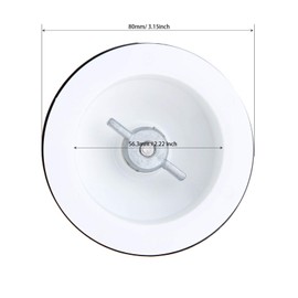 White 4 Leaf Blender Blade Cutter with 1 Rubber Gasket Seal Replace Part # AP6013699 9704267 9706716 PS11746926, 4KSB5BK4, 4KSB5BU4, Replacement for Kitchenaid