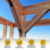 VEVIVOOVY 4pcs Flush Inside 45 Degree Angle Bracket,L/10 xW/3" Heavy