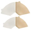 100 Pcs Coffee Filter Papers, Disposable Unbleached Cone Filter Papers