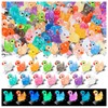 42Pcs Duck Hair Clips, Cute Mini Glow Resin Duck Clips
