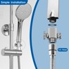 2pcs G1/2 Head Shut-Off Valve, Water Flow Control Valve, Shower