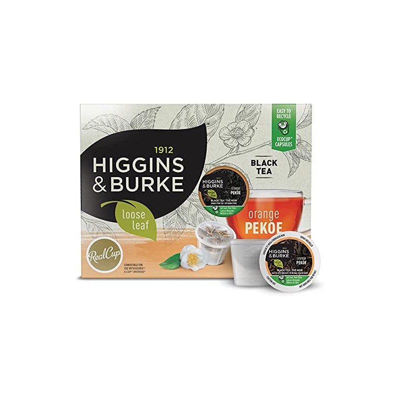 Higgins & Burke Orange Pekoe Tea Real Cup Capsule, Compatible