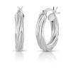 Verona jewelers 925 Sterling Silver 14K White Gold Plated Twisted