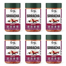 Pereg Sriracha Seasoning (3.2 Oz x 6 Pack) - Dried Sriracha Spice Powder - Thai Seasoning - Tangy & Spicy Flavor - Bulk Spices & Seasoning - Non GMO