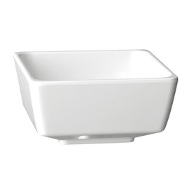 APS 83912 Float Square Bowl Melamine, 90 mm x 90 mm, White