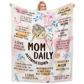 Hudiegify New Mom Gifts for Women - New Mom Blanket, New Mom Care Package After Baby, Gifts for New Mom, New Mom Essentials, Postpartum Gifts for New Mom, First Time Mom/Mom-to-be Gifts(50"x60")