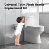 Demiwise Universal Toilet Flush Handle, Front Mount Bowl Flusher Replacement
