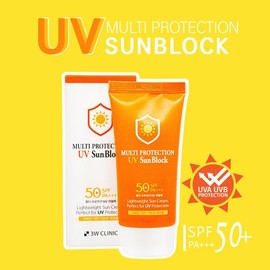 3W Clinic Multi Protection UV Sunblock 70ml / 3W클리닉 멀티 프로텍션 UV 썬블록 70ml