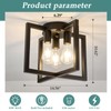 ZGLAOJT Motion Sensor Ceiling Light Fixture 3-Lights Semi Flush Mount