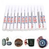 12Pcs White Paint Pen Acrylic Marker Permanent Marking Opaque Ink