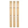 3pcs Gold Retractable Lip Brush Portable Soft Hair Double Ended