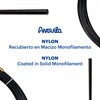 Anguila - Nylon-Einzelfaser-Kabeleinziehhilfe, 20 m, Durchmesser 4 mm, wechselbare Endstücke,