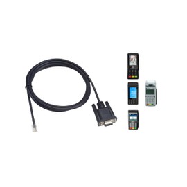 RJ45 DB9, RS232 cash connection cable between a Verifone payment terminal and a cash register for the V200, V400, V240, VX675, VX520, VX 570, VX680 range