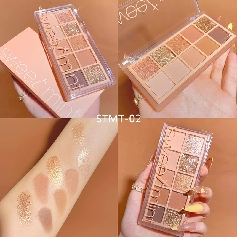 YAYAMIYA STMT-2 Eyeshadow Palette, 10 Colors, Everyday Butterfly Eye Palette,