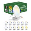zouzai 12 Pack 6 Inch 5CCT Ultra-Thin LED Recessed Ceiling