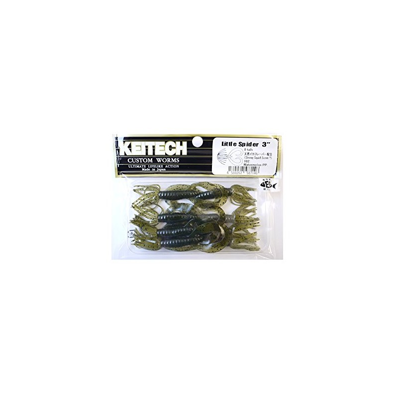 Keitech Little Spider 2" #102 Watermelon Pepper