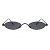 Armear Vintage Oval Sunglasses Small Narrow Round Metal Frame Hippie