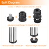 uxcell 4Pcs Inserts for Round Tubes with Leveling Feet, for