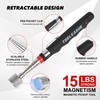 TOOLEAGUE 17" Rolling Magnetic Sweeper with Wheels,Telescoping Adjustable Handle,10Lb Capacity