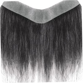 Tupé, cabello de tupé para hombres, cabello humano frente línea de reemplazo sin costuras pieza en forma V para hombres frente