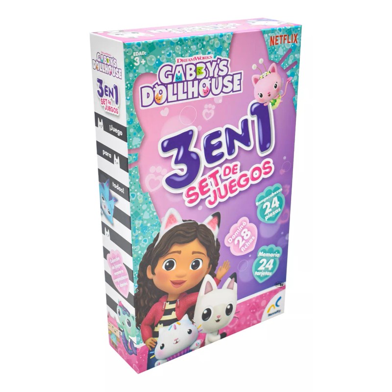 Novelty Gabbys Dollhouse 3 En 1 Set De Juegos Novelty