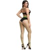 EVERSWE High Waist Fishnet Tights, Thigh High Suspender Stockings (NG-LM,