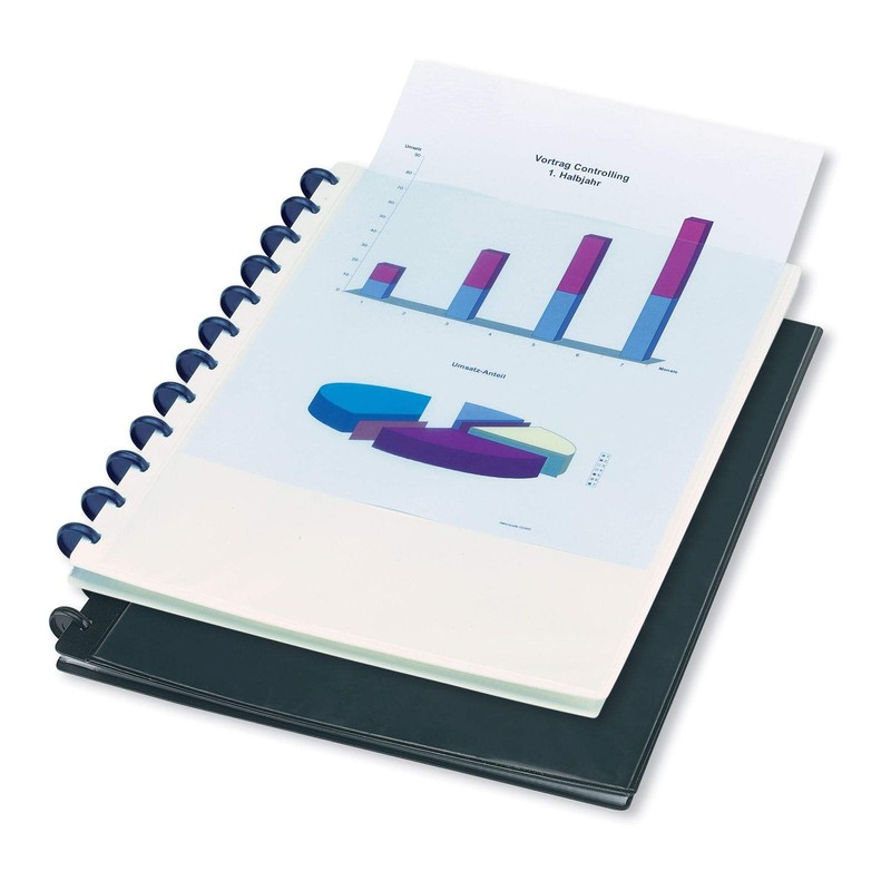 Elba 100205599 Plastic Ring Binder Polyvision A4 with Variozip Principle
