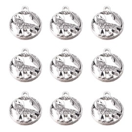 30pcs Antique Silver Animal Wolf Charms Pendants DIY Bracelets Necklace Jewelry Making Craft Wholesale 25mmX21mm (A474)