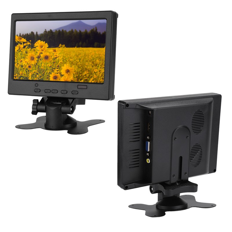 7in Multi Function 800:1 1024x600 Display with Stand Support HDMi