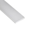 48" x 2" x 1/4" Aluminum Bar, Clear Anodized -