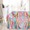 Cuddly Blanket Children Girls, Luminous Blanket for Adults, Glow in