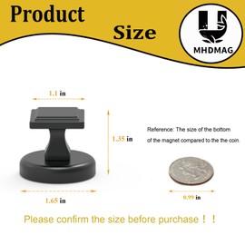 Magnetic Hooks Heavy Duty 140lbs for Coat Hanging with Square Design Strong Magnet Hangers for Metal Surface Great Organization for Kitchen Room Office