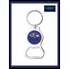 Unbranded BALTIMORE RAVENS CUSTOM METAL BOTTLE OPENER KEY RING KEYCHAIN