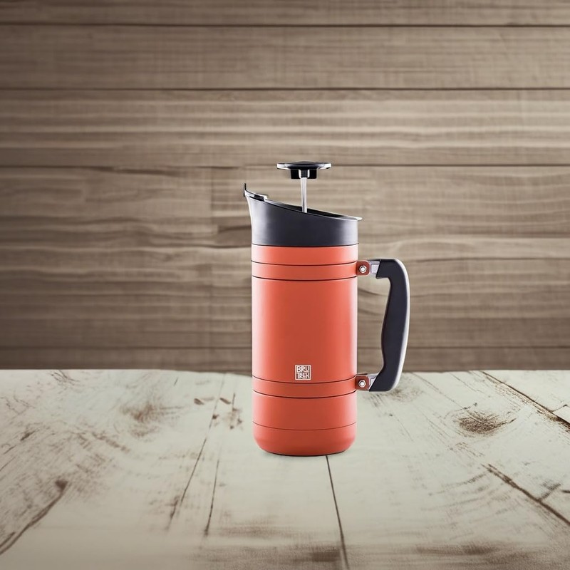 BruTrek BaseCamp Coffee Press - Double Wall Insulated Stainless Steel