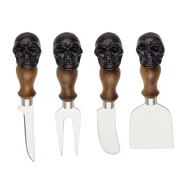 Oneida 898366 Skull Mirror Cheese Knives, Set Of 4