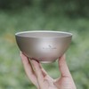 Boundless Voyage Outdoor Titanium Double-Wall Bowl Camping Hiking Picnic Home