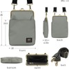 AYANOKOJI Sarei Vertical Shoulder Bag, Cordura(R) re/cor(TM) (Navy) Crossbody Bag,