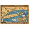 Homeroots 20" X 30" Vintage 1933 Map Of Long Island