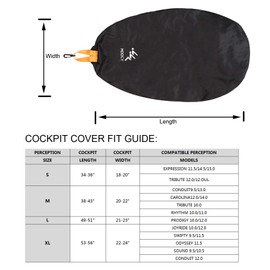 MOPHOEXII Kayak Cockpit Cover Seal Cockpit Protector Ocean Cockpit Cover 4 Sizes Optional