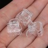 Set of 30 Transparent Mini Hair Claws, 1.5 cm Small