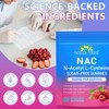 Nyloriaine NAC Supplement N-Acetyl Cysteine, Nac Gummies 60pcs, Support Immnue,