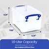 Really Useful Box 1.6 Liters Storage Container w/Snap Lid and