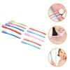 Healeved 10pcs Large Head Travel Toothbrushes for Adults Firm Plastic