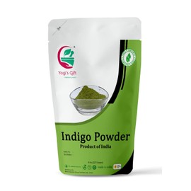 INDIGO POWDER for Hair Dye | With FREE GLOVES and HEAD CAP| Ideal for Black and Dark Hair | Indigofera Tinctoria | Black Henna | 8 oz (227 grams) | Organic Natural Hair Color | Pure Indego