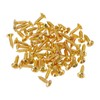sourcing map 60pcs 3MM Electric Guitar Bass Pickguard Screws Scratch