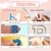 Chenille Letter Patches Self-Adhesive for Bags: NICEVINYL Blue 52PCS Varsity