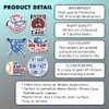 (6 PCS) Baseball Batter Sticker Pack Raised in a Cage,