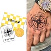 Boldink 2 Pcs Semi Permanent Jagua Tattoos 2 Weeks Long