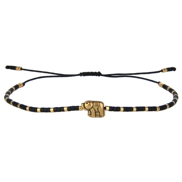 KELITCH 925 Silver Elephant Charm Bracelets Miyuki Beads Bracelets Stack